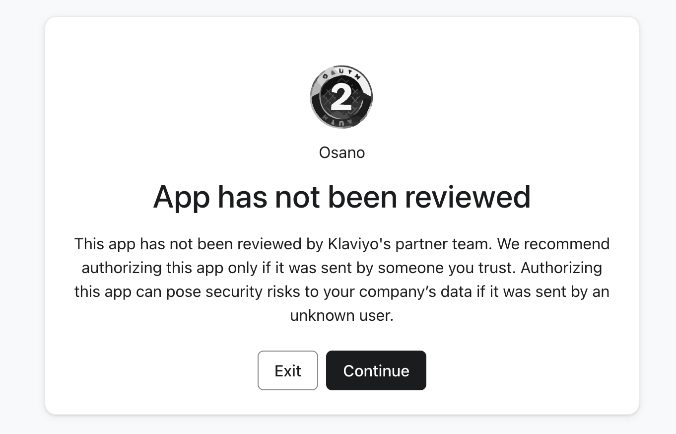 Klaviyo App Not Reviewed