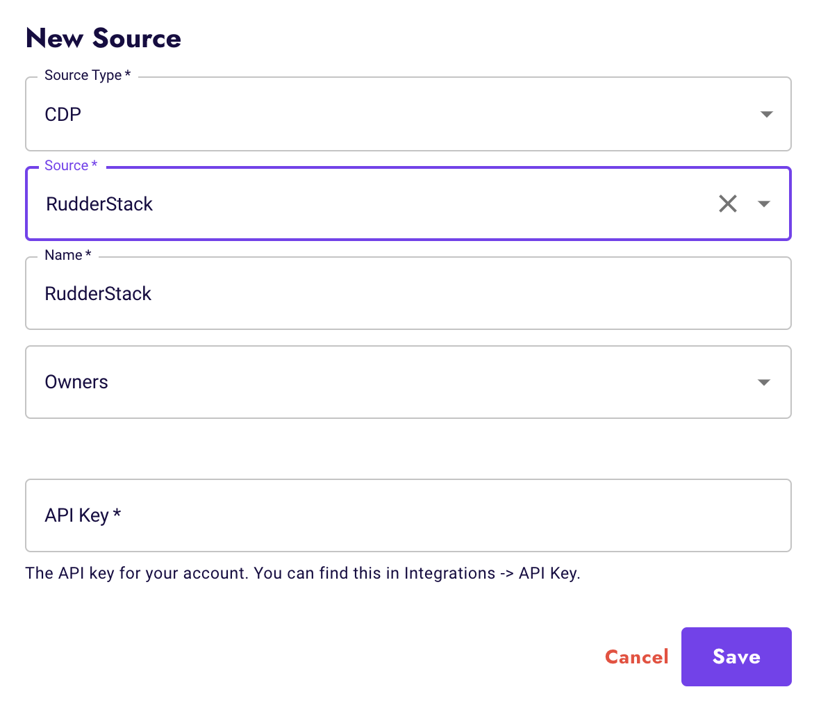 RudderStack data source